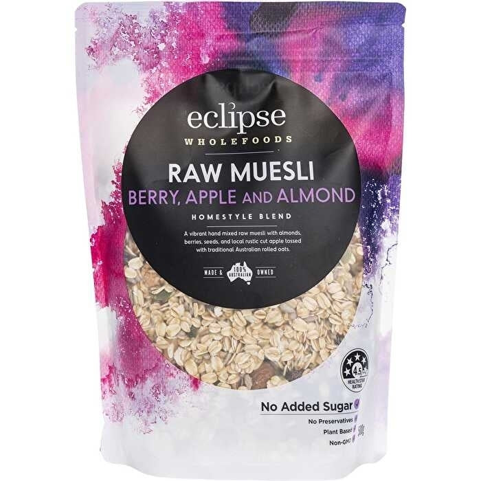 Eclipse Wholefoods Raw Muesli Homestyle Blend Berry Apple and Almond 500g Image 1