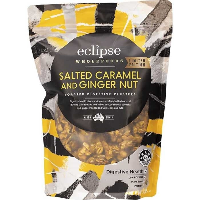 Eclipse Wholefoods Roasted Digestive Clusters Salted Caramel and Ginger Nut 450g Image 1