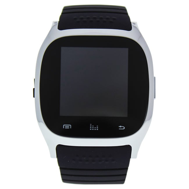 Eclock EK-B4 Montre Connectee Silver/Black Silicone Strap Smart Watch by Eclock for Men - 1 Pc Watch Image 1