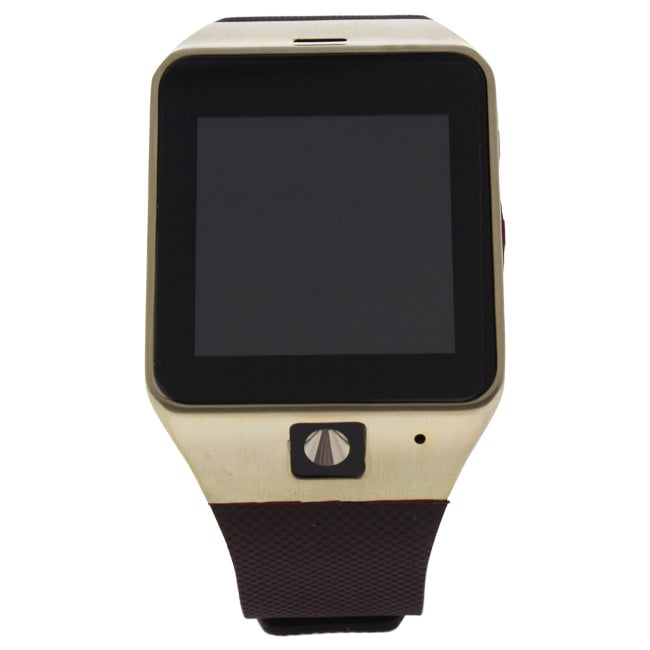 Eclock EK-D3 Montre Connectee Gold/Brown Silicone Strap Smart Watch by Eclock for Unisex - 1 Pc Watch Image 1