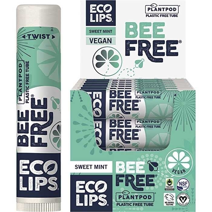 Eco Lips Lip Balm Bee Free Sweet Mint 24x4.25g Image 1