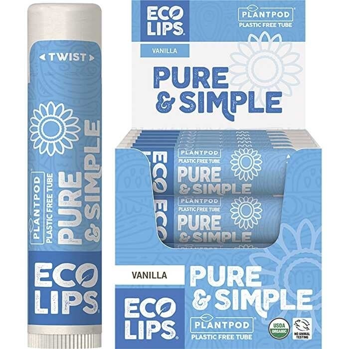 Eco Lips Lip Balm Pure and Simple Vanilla 24x4.25g Image 1