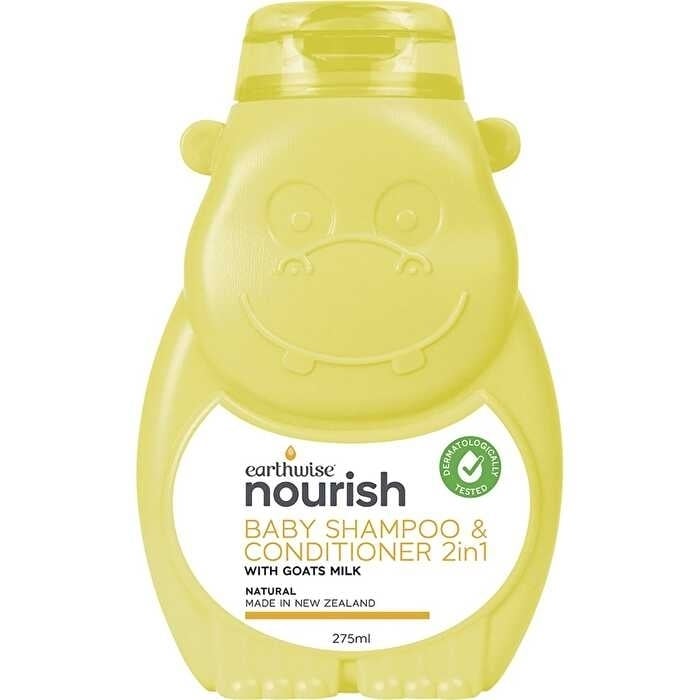 Earthwise Nourish Hippo Baby Shampoo and Conditioner 2in1 275ml Image 1