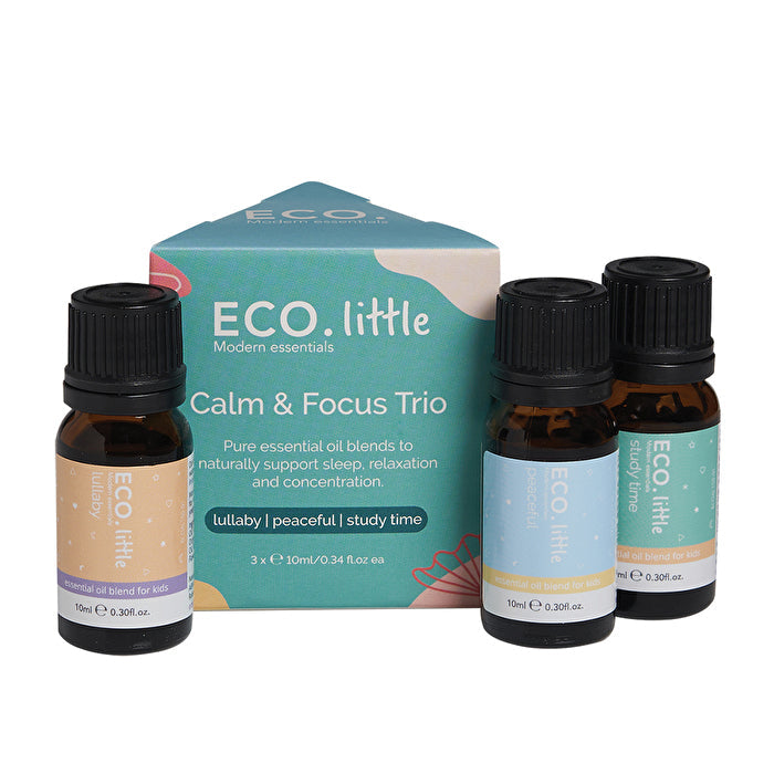 Eco Modern Essentials Little Essential Oil Trio Calm and Focus 10ml x 3 Pack Image 1