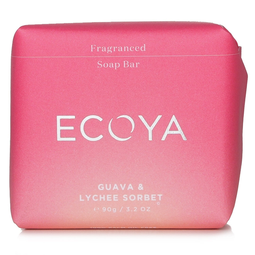 Ecoya Soap - Guava and Lychee Sorbet 90g/3.2oz Image 1