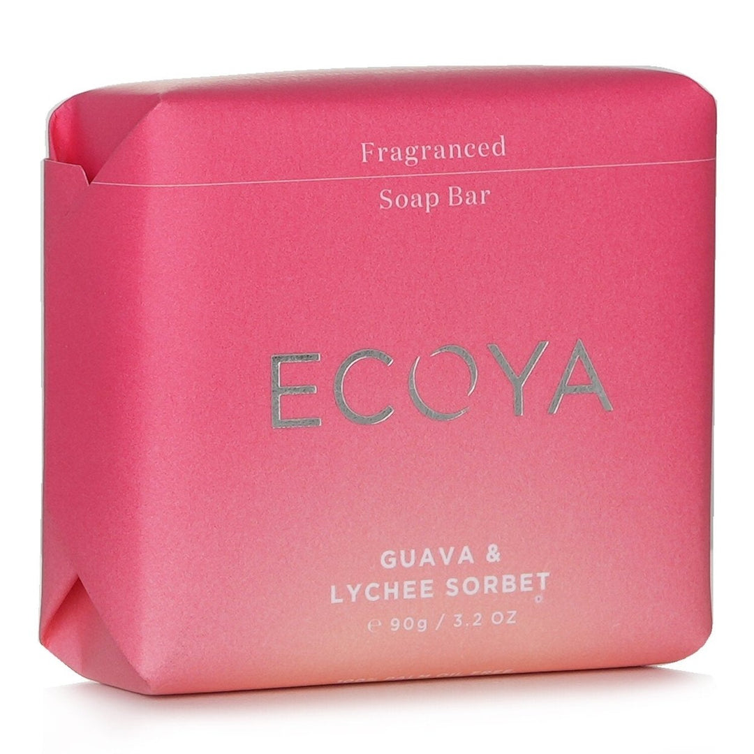 Ecoya Soap - Guava and Lychee Sorbet 90g/3.2oz Image 2