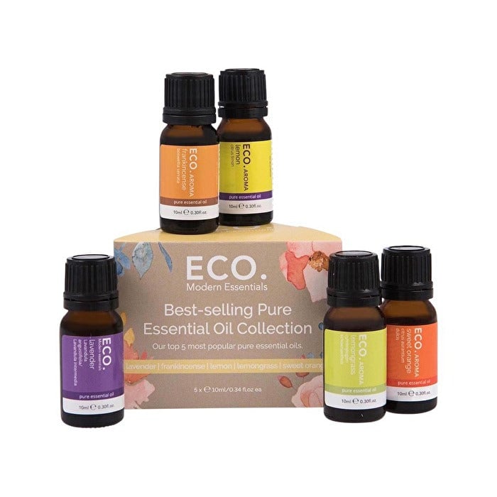 Eco Modern Essentials Aroma Essential Oil Collection Best-Selling Pure Essential Oil 10ml x 5 Pack Image 1