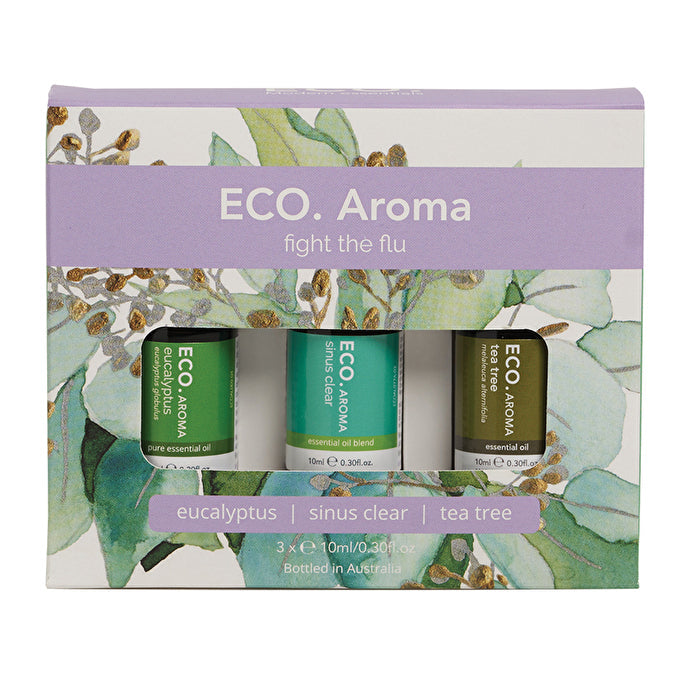 Eco Modern Essentials Aroma Essential Oil Trio Fight The Flu 10ml x 3 Pack Image 1