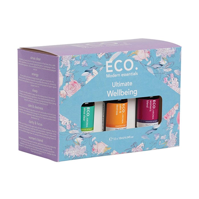 Eco Modern Essentials Aroma Essential Oil Ultimate Wellbeing 10ml x 12 Pack Image 1