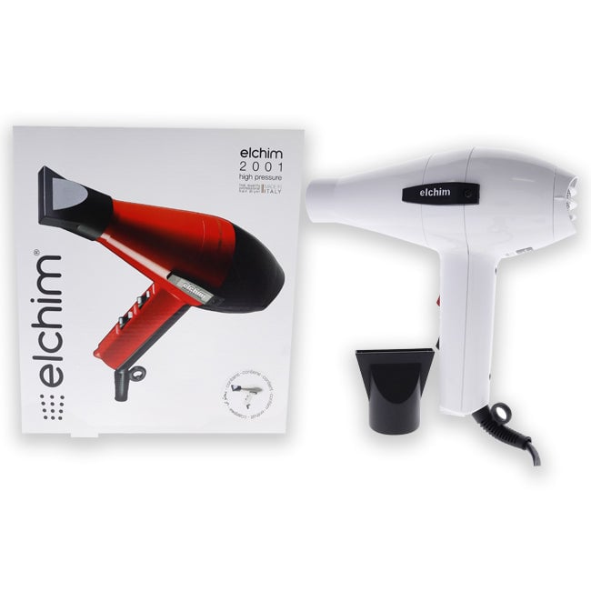 Elchim 2001 High Pressure Hair Dryer - White by Elchim for Unisex - 1 Pc Hair Dryer Image 1