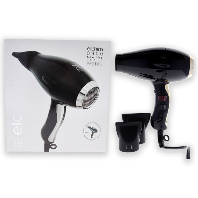 Elchim 3900 Healthy Ionic Hair Dryer - Black-Gold by Elchim for Unisex - 1 Pc Hair Dryer Image 1