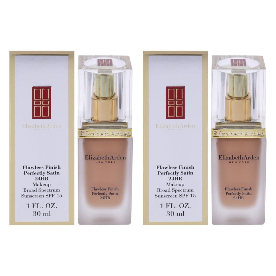 Elizabeth Arden Flawless Finish Perfectly Satin 24HR Makeup SPF 15 - 14 Caramel by Elizabeth Arden for Women - 1 oz Image 1