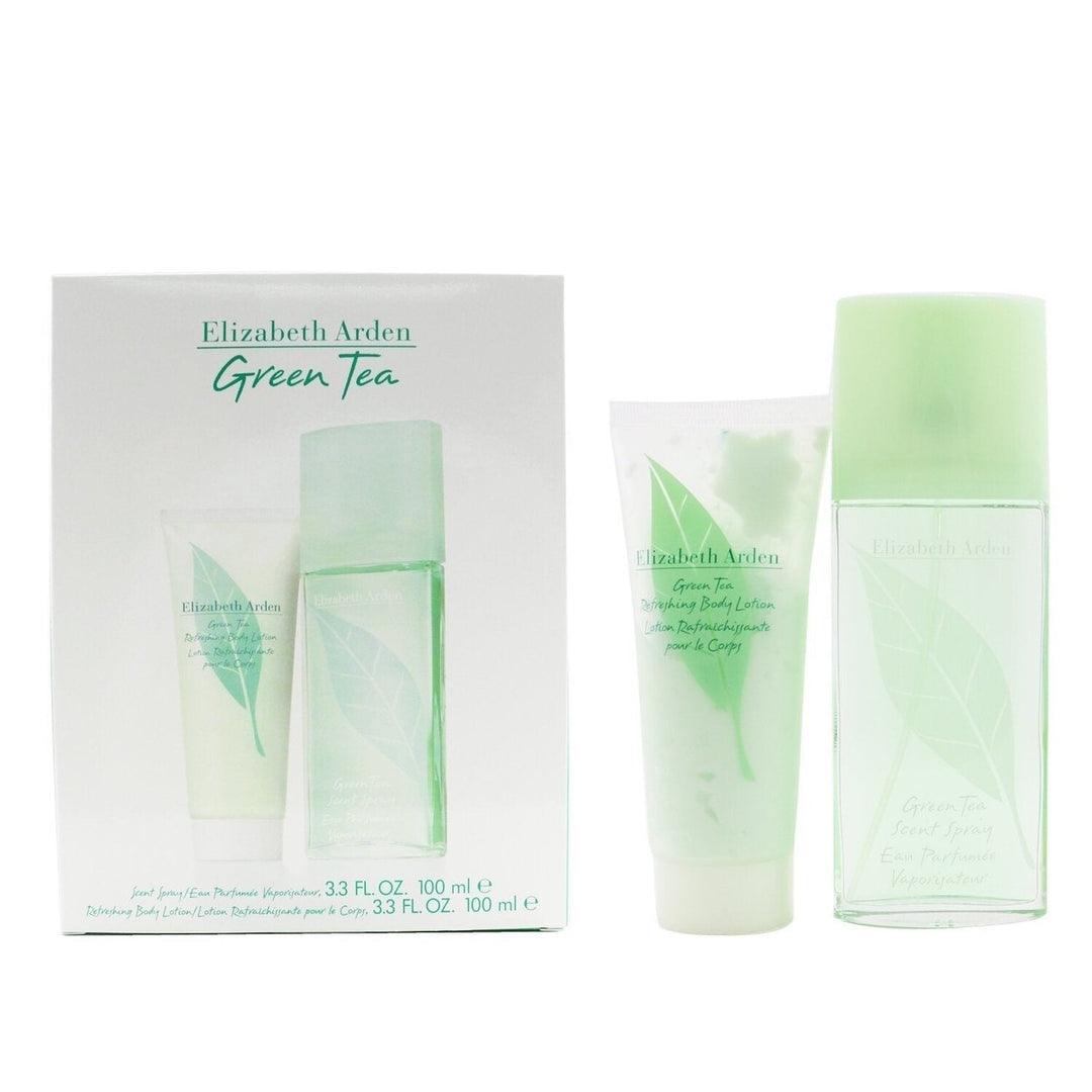 Elizabeth Arden Green Tea Coffret: Eau Parfumee Spray 100ml/3.3oz + Refreshing Body Lotion 100ml/3.3oz 2pcs Image 2