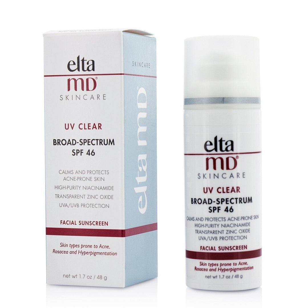 EltaMD UV Clear Facial Sunscreen SPF 46 - For Skin Types Prone To Acne Rosacea and Hyperpigmentation 48g/1.7oz Image 1