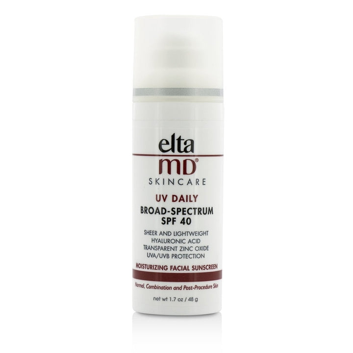 EltaMD UV Daily Moisturizing Facial Sunscreen SPF 40 - For Normal Combination and Post-Procedure Skin 48g/1.7oz Image 2