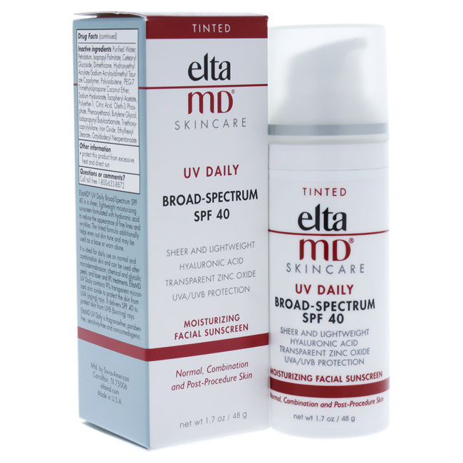 EltaMD UV Daily Moisturizing Facial Sunscreen SPF 40 - Tinted by EltaMD for Unisex - 1.7 oz Sunscreen Image 1