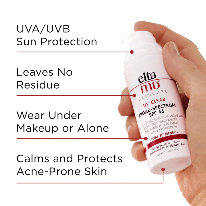 EltaMD UV Clear Facial Sunscreen SPF 46 by EltaMD for Unisex - 1.7 oz Sunscreen Image 3