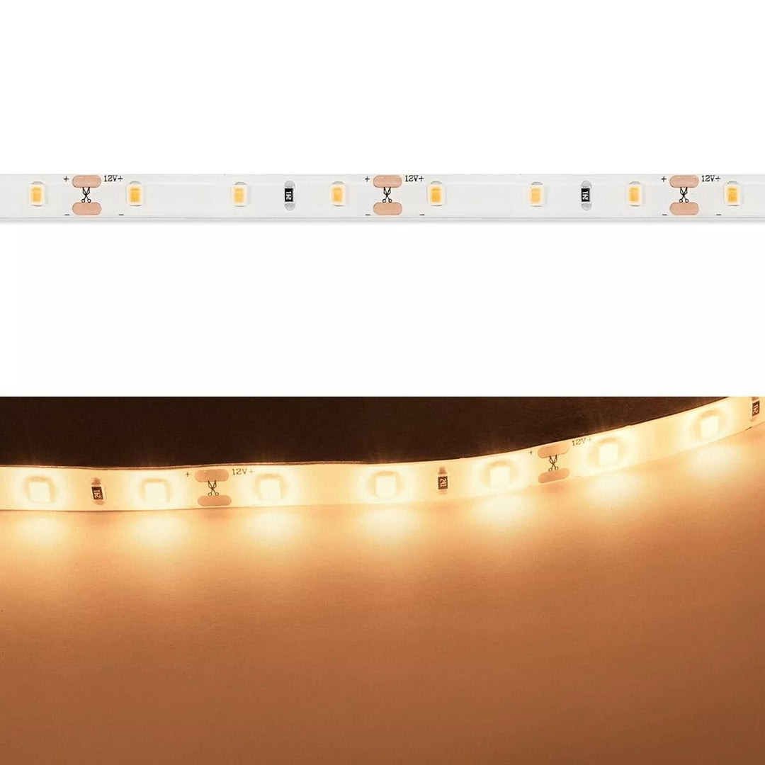 12V Amber Flexible LED Strip Light 24inch Waterproof RV Halloween Decoration Image 1