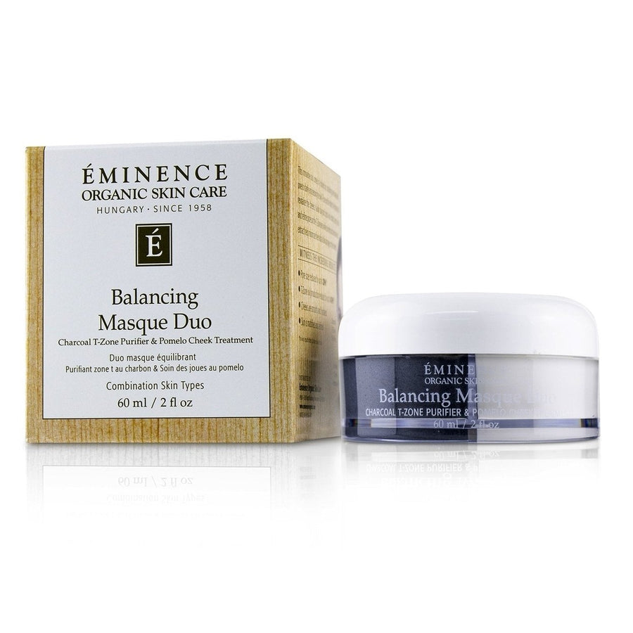 Eminence Balancing Masque Duo: Charcoal T-Zone Purifier and Pomelo Cheek Treatment - For Combination Skin Types 60ml/2oz Image 1