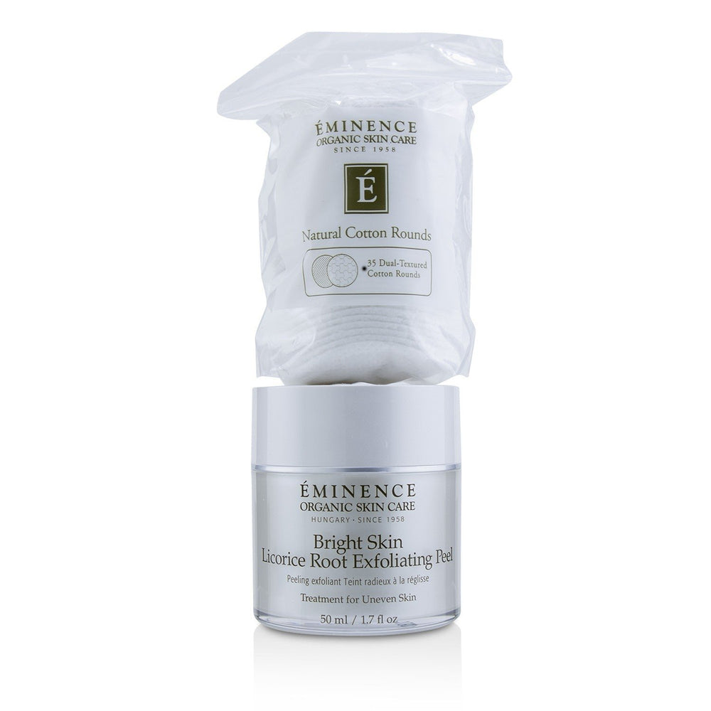 Eminence Bright Skin Licorice Root Exfoliating Peel (with 35 Dual-Textured Cotton Rounds) 50ml/1.7oz Image 2