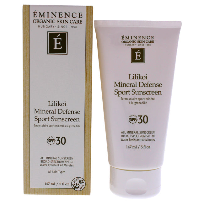 Eminence Lilikoi Mineral Defense Sport SPF 30 by Eminence for Unisex - 5 oz Sunscreen Image 1