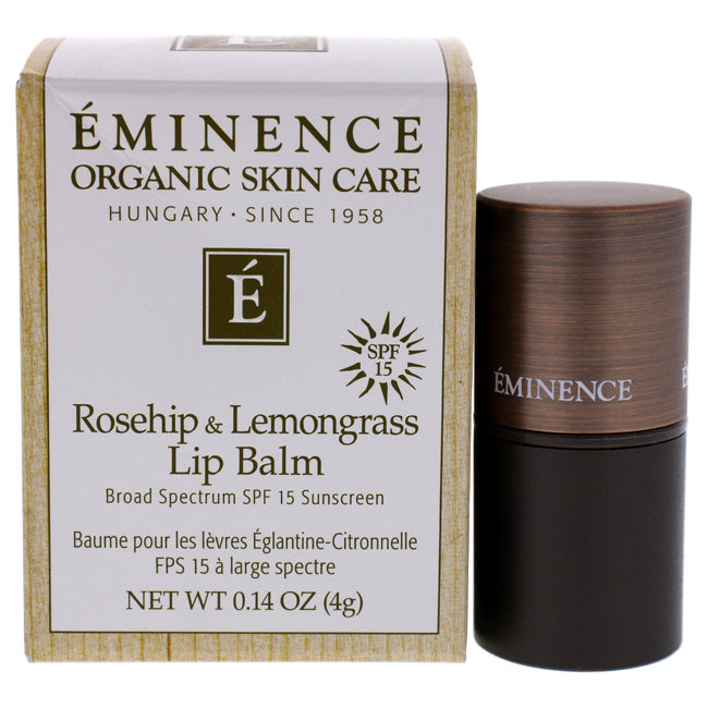 Eminence Rosehip and Lemongrass Lip Balm SPF 15 by Eminence for Unisex - 0.14 oz Lip Balm Image 1