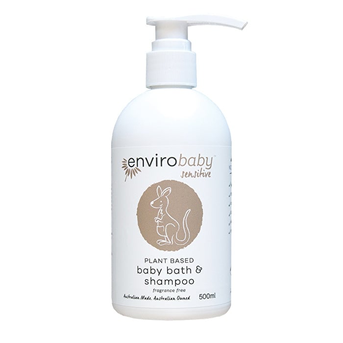 Envirocare EnviroBaby Plant Based Sensitive Baby Bath and Shampoo Fragrance Free 500ml Image 1