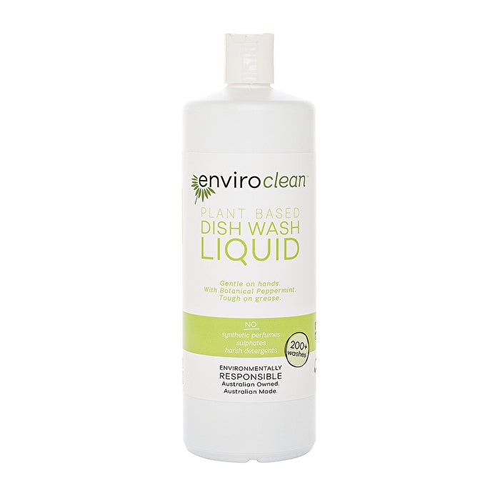 EnviroClean Plant Based Dish Wash Liquid (botanical peppermint) Liquid 1000ml Image 1