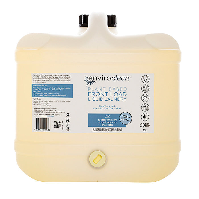 EnviroClean Plant Based Liquid Laundry Front Load 15000ml Image 1