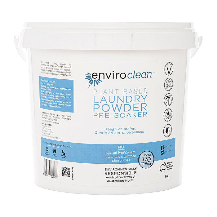 EnviroClean Plant Based Laundry Powder Pre-Soaker 5kg Image 1