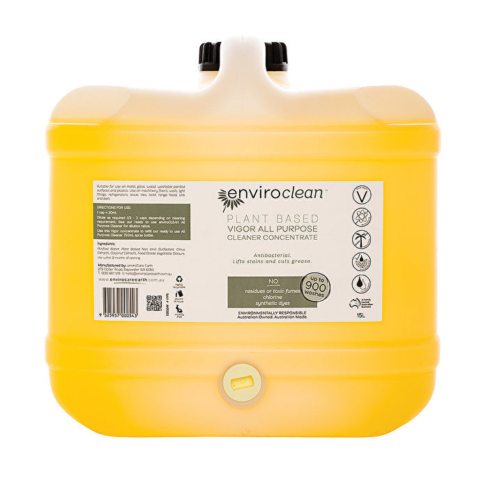 EnviroClean Plant Based Vigor All Purpose Cleaner Concentrate 15000ml Image 1