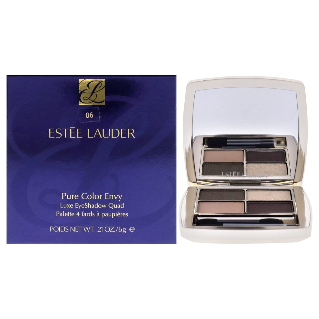 Estee Lauder Pure Color Envy Luxe Eyeshadow Quad - 06 Metal Moss by Estee Lauder for Women - 0.21 oz Eye Shadow Image 1