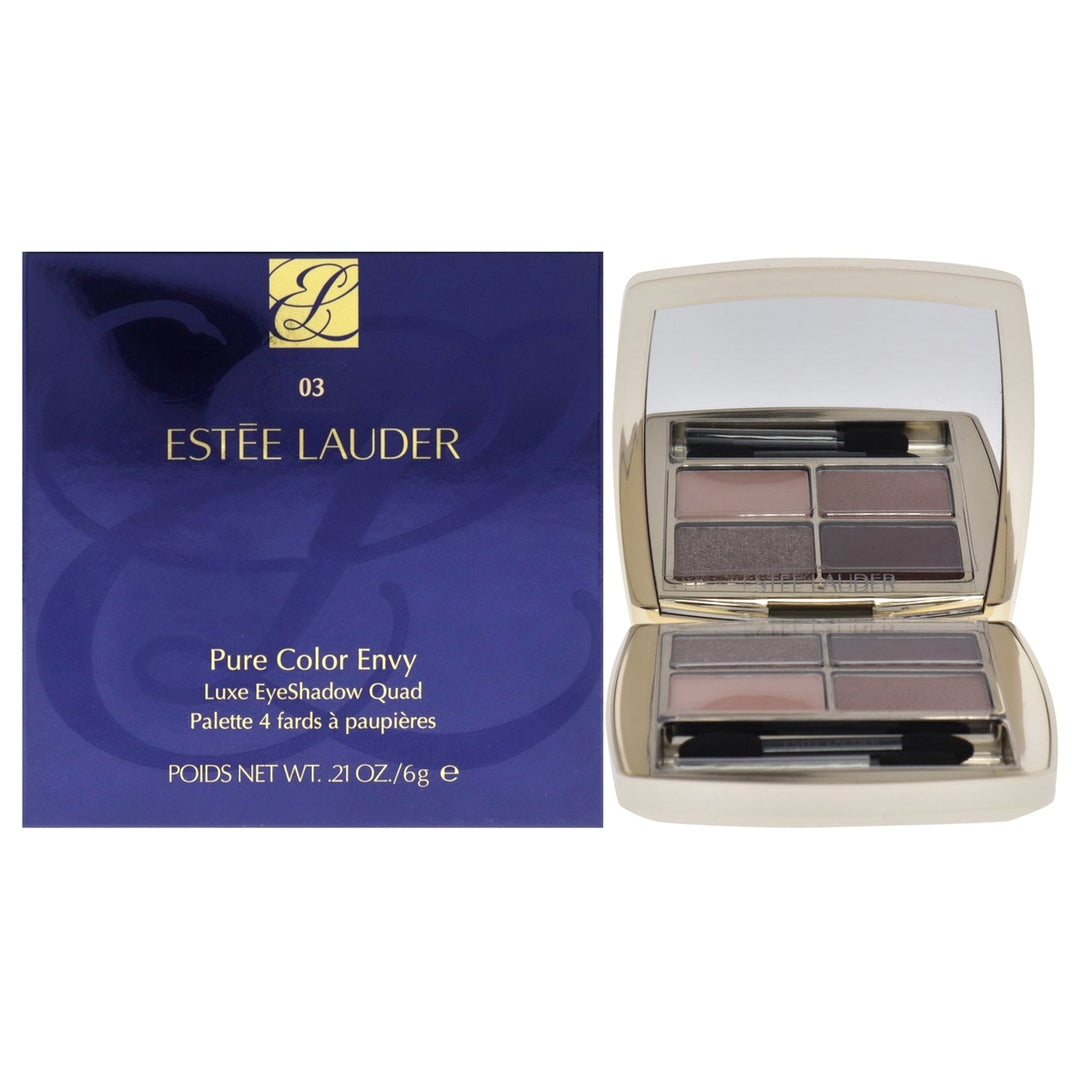 Estee Lauder Pure Color Envy Luxe Eyeshadow Quad - 03 Aubergine Dream by Estee Lauder for Women - 0.28 oz Eye Shadow Image 1