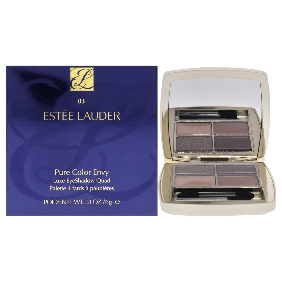 Estee Lauder Pure Color Envy Luxe Eyeshadow Quad - 03 Aubergine Dream by Estee Lauder for Women - 0.28 oz Eye Shadow Image 1