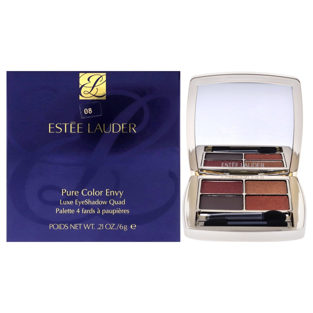 Estee Lauder Pure Color Envy Luxe Eyeshadow Quad - 08 Wild Earth by Estee Lauder for Women - 0.21 oz Eye Shadow Image 1