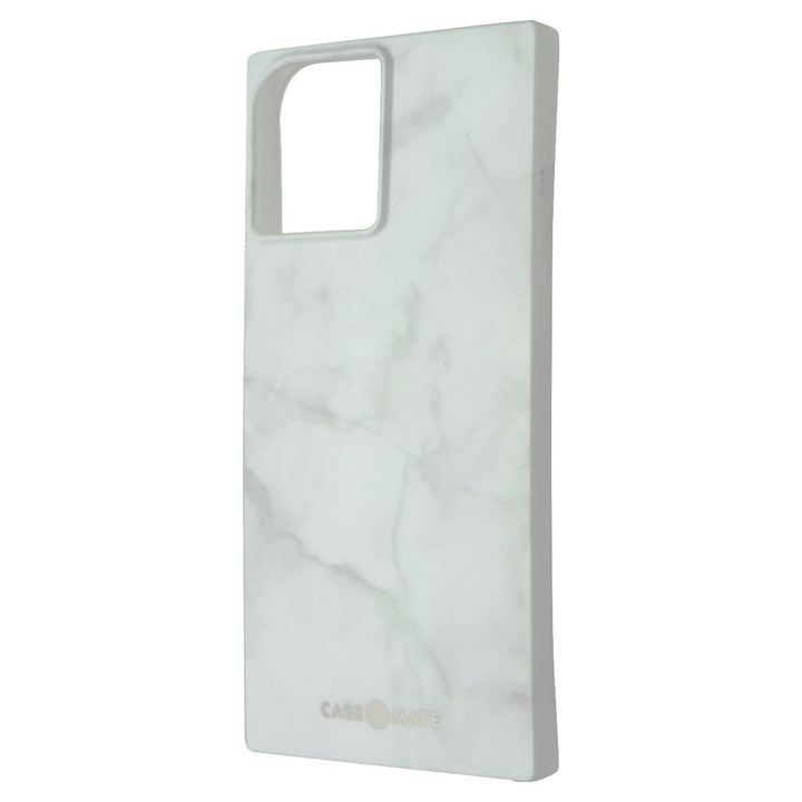 Case-Mate BLOX Series Rectangular Case for iPhone 12 Pro Max - White Marble Image 1