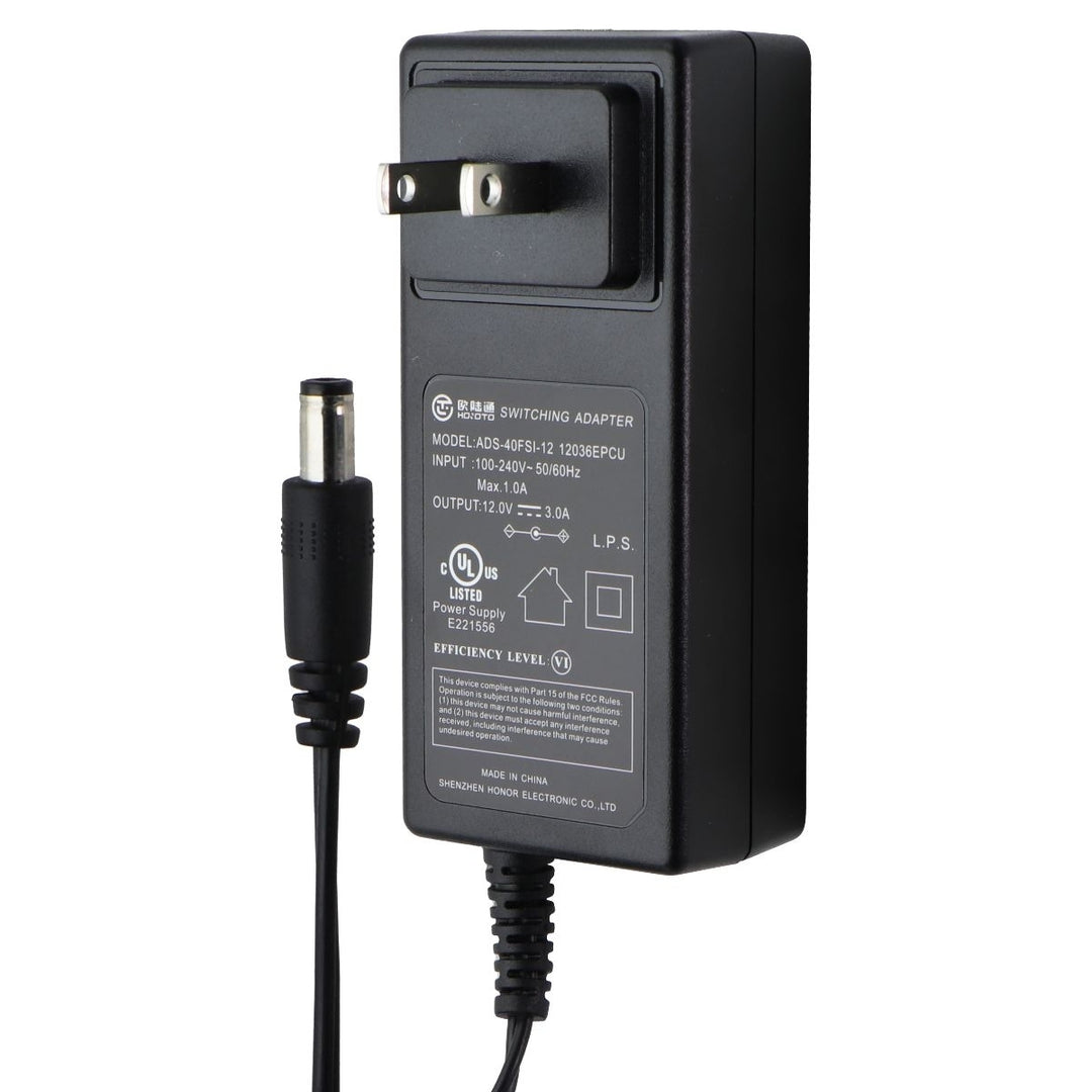 Hoioto (12V/3.0A) AC Switching Power Supply Adapter - Black (ADS-40FSI-12) Image 1