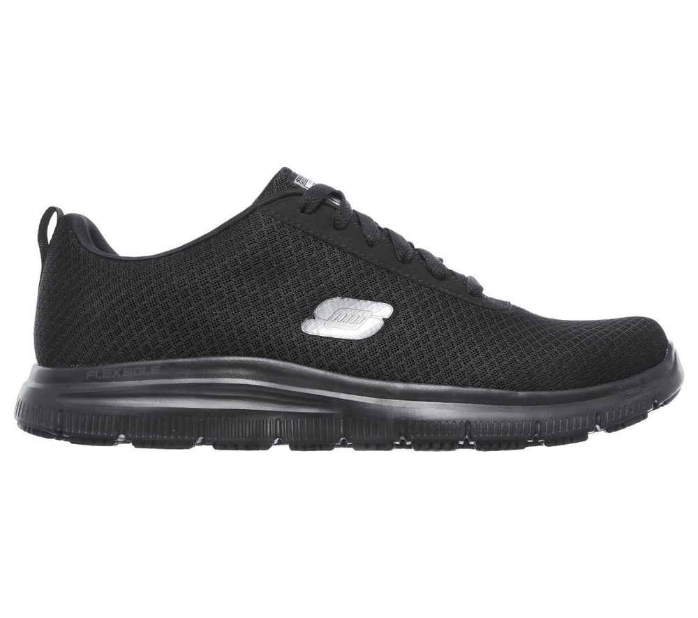 SKECHERS WORK Mens Relaxed Fit: Flex Advantage - Bendon SR Soft Toe Slip Resistant Work Shoe Black - 77125-BLK 14-D Image 2