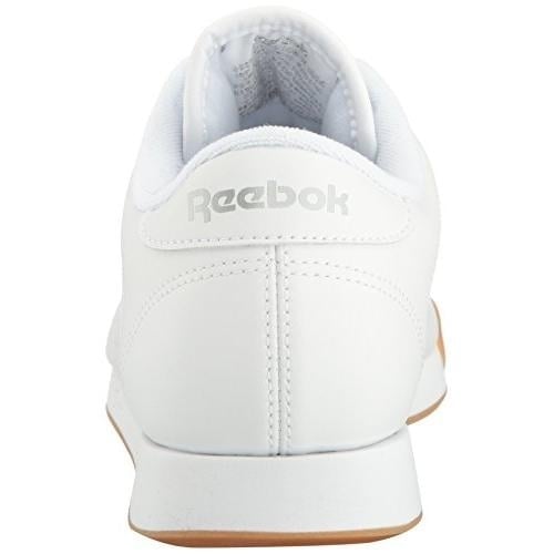 Reebok Womens Princess Wide Fashion Shoes White Gum Cushioned Midsole Image 4