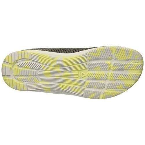 Reebok Mens Crossfit Nano 8.0 Flexweave Cross Trainer Shoe TIN GREYSHARK//LEMON ZEST Image 4