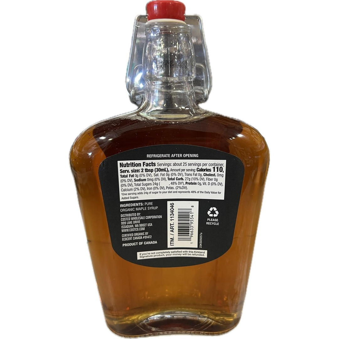 Kirkland Signature 100% Pure Organic Maple Syrup 25 Fluid Ounce Image 4