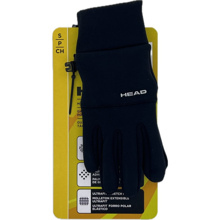 Head Mens Touchscreen Running Gloves 1 Pair Small (Black) Image 1