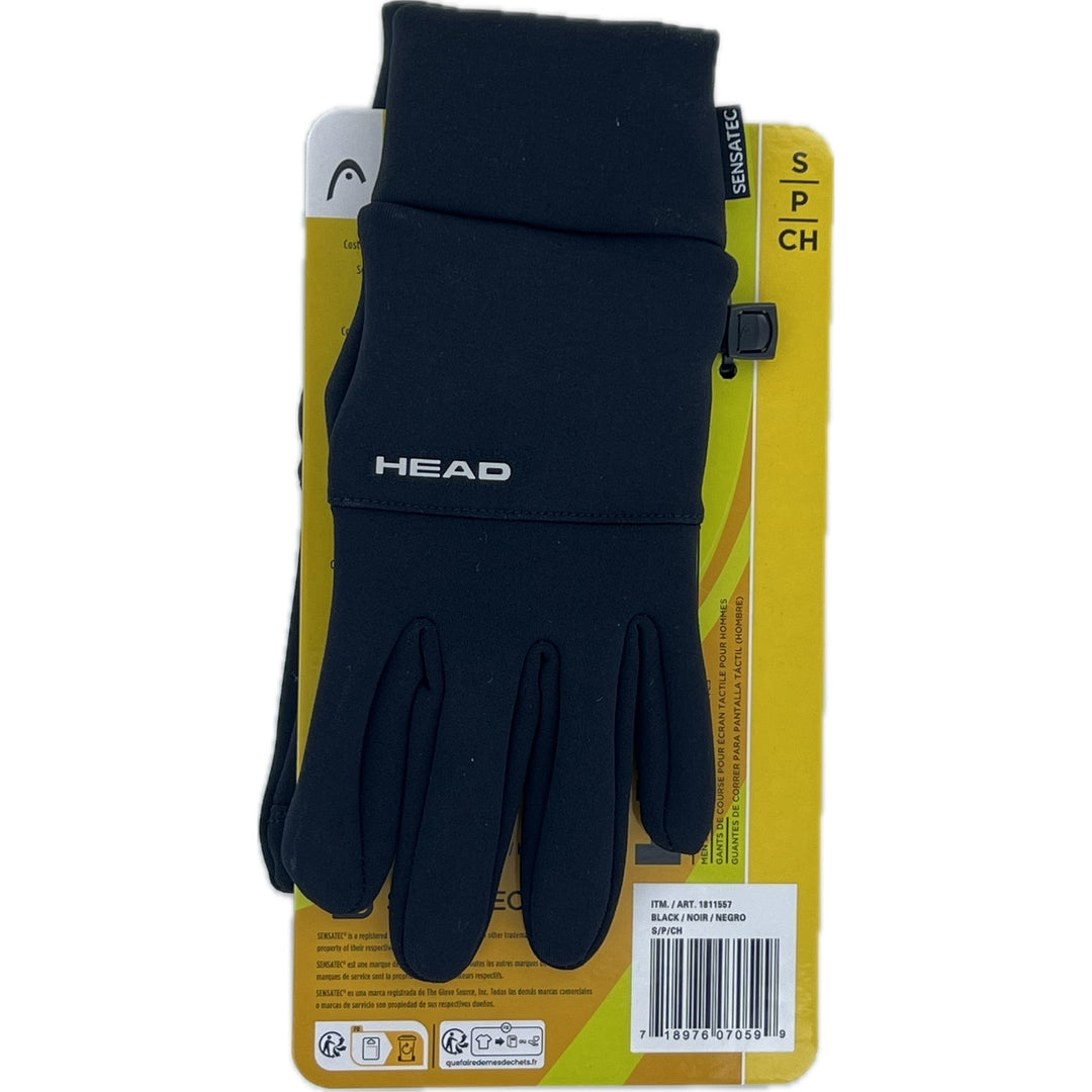 Head Mens Touchscreen Running Gloves 1 Pair Small (Black) Image 3