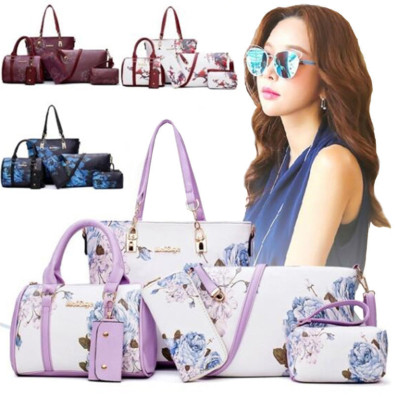 Six piece portable womens bag set Image 2