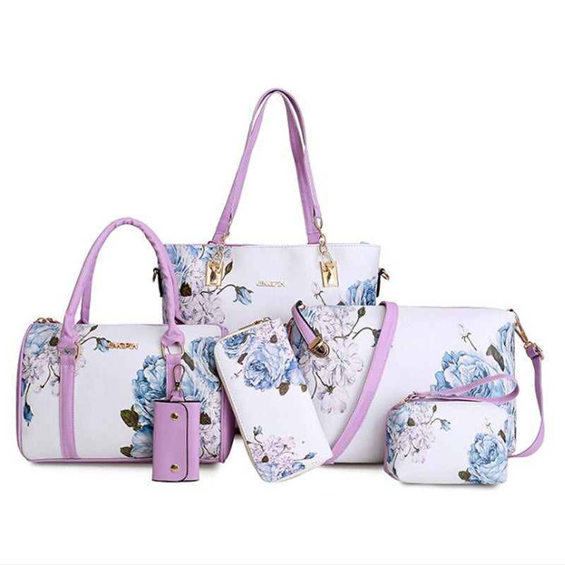 Six piece portable womens bag set Image 3