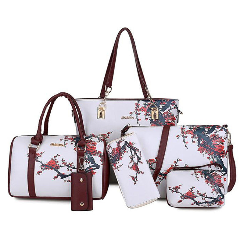 Six piece portable womens bag set Image 4