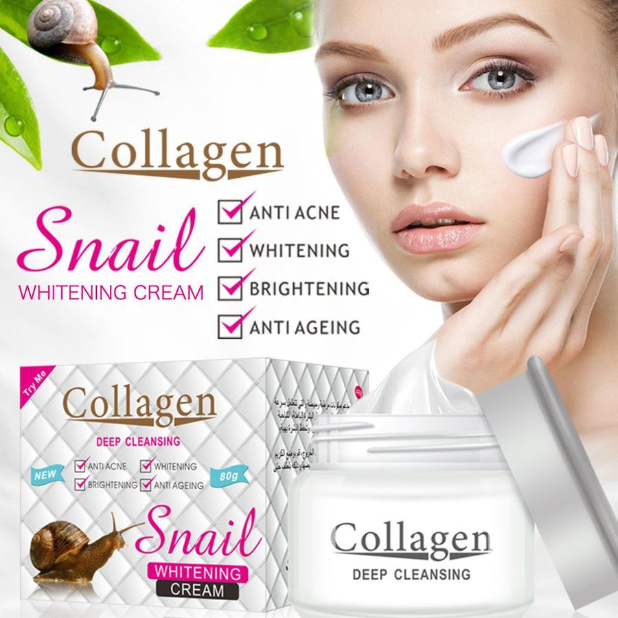 Snail Collagen Face Whitening Cleansing Repair Set Image 1