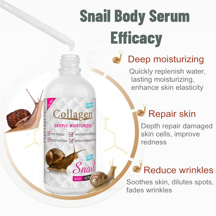 Snail Collagen Face Whitening Cleansing Repair Set Image 8