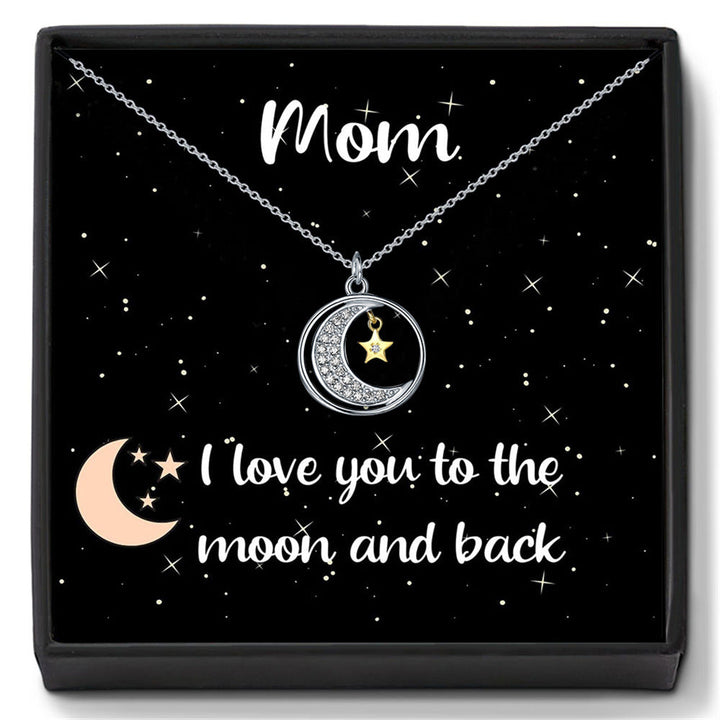 854. Moon and Star Pendant Necklace Image 3