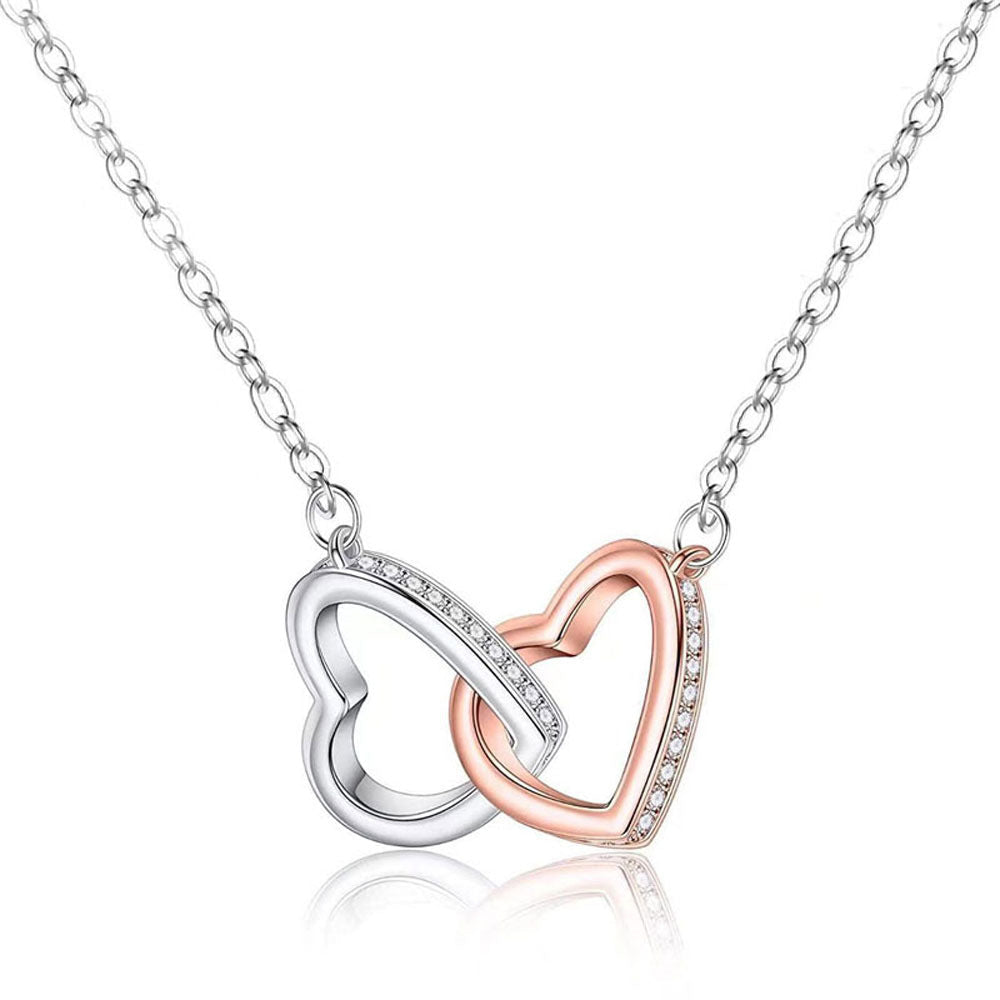 858. Connected Hearts Necklace Image 3